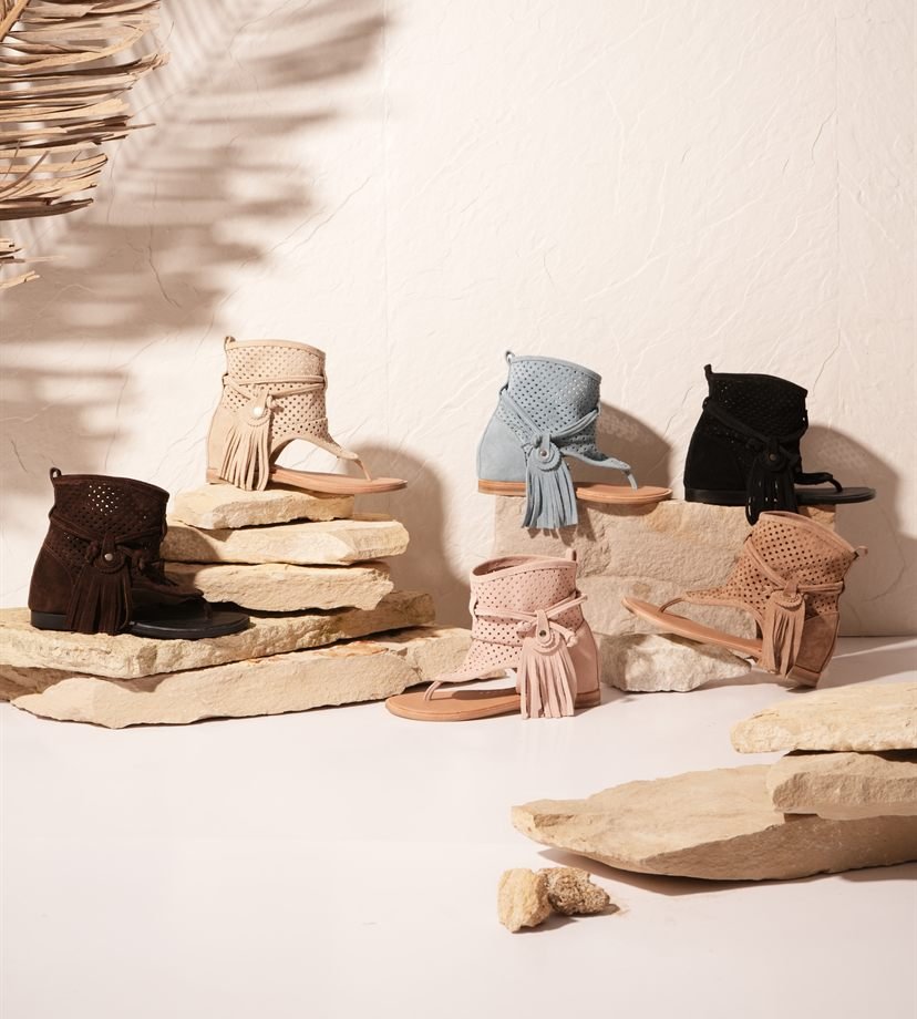 Malibú — sandal boot con capellada picada